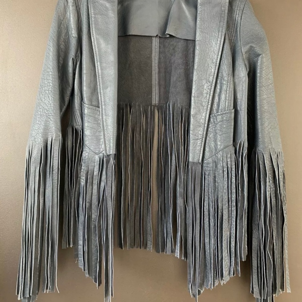 Top shop Kate moss fringe gig jacket